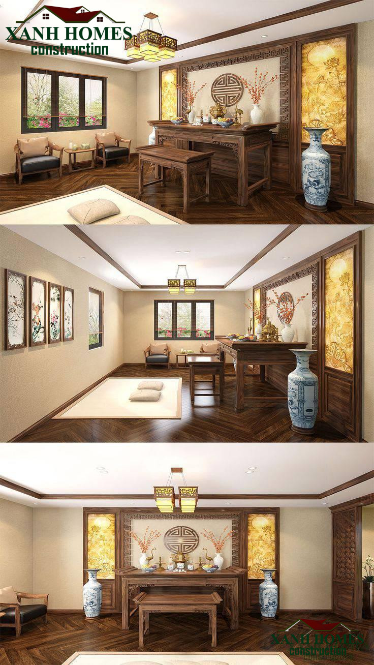 Vật liệu và ánh sáng trong thiết kế phòng thờ: gu thẩm mỹ bền vững