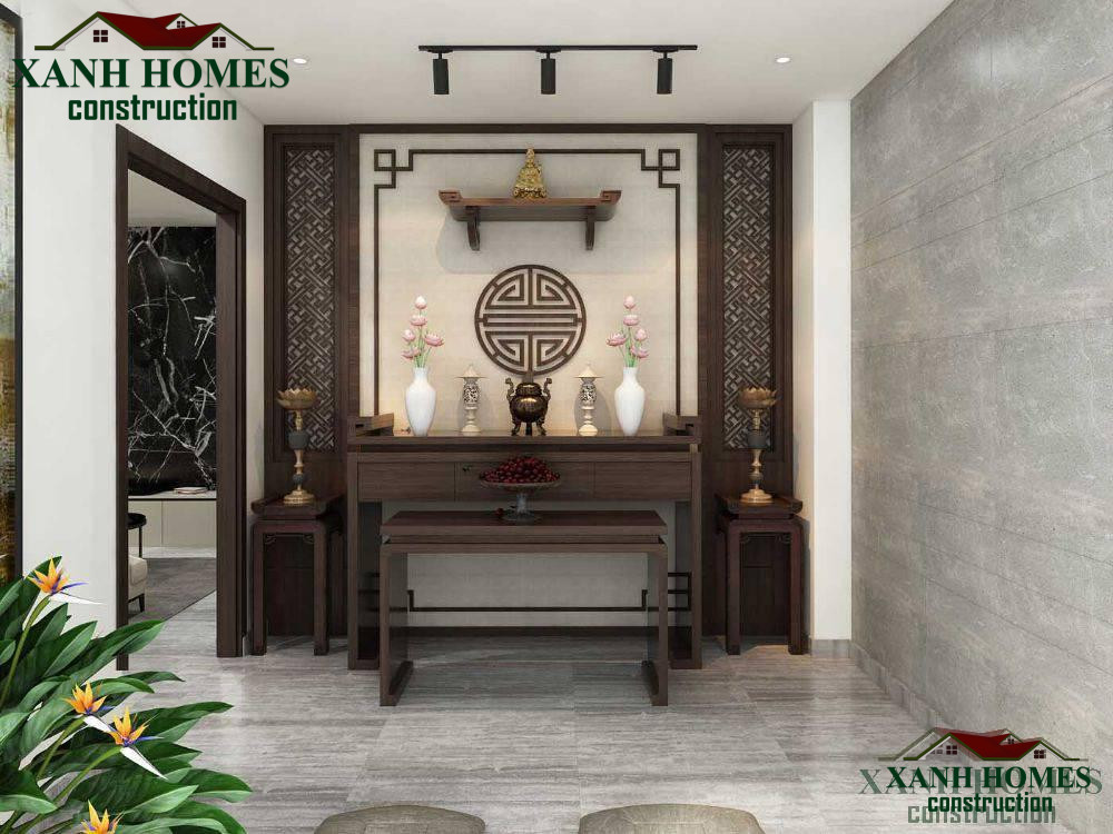 Vật liệu và ánh sáng trong thiết kế phòng thờ: gu thẩm mỹ bền vững