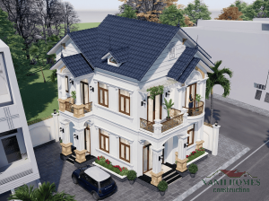 Biệt thự mái thái 2-3 tầng thiết kế độc đáo từ XanhHomes mang đến sự hài hòa tuyệt vời giữa kiến trúc và thiên nhiên cho gia đình bạn