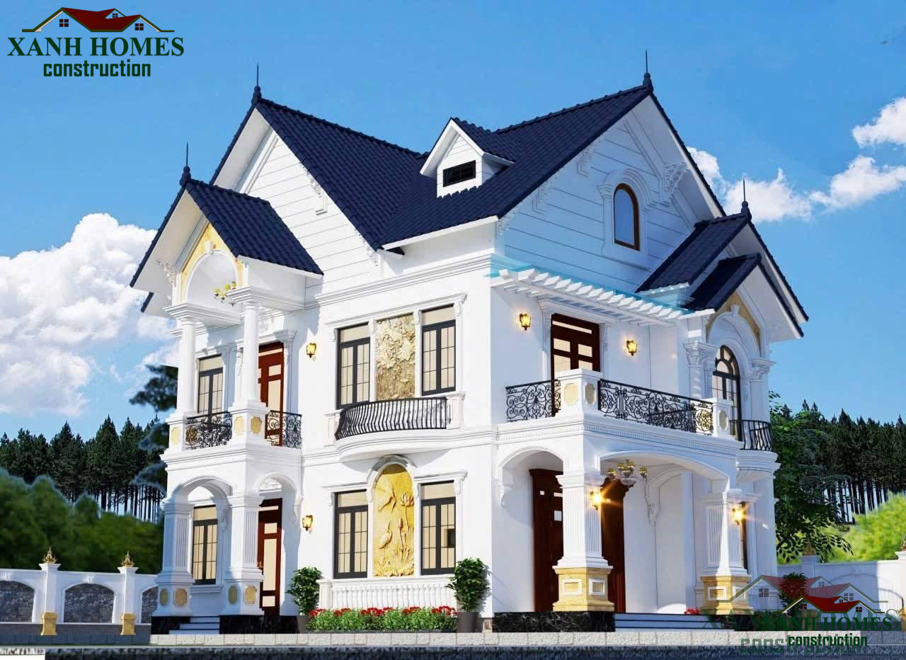 Nhà mái Nhật 2 tầng đẹp độc đáo tinh tế kết hợp hài hòa thiên nhiên và sáng tạo không gian sống