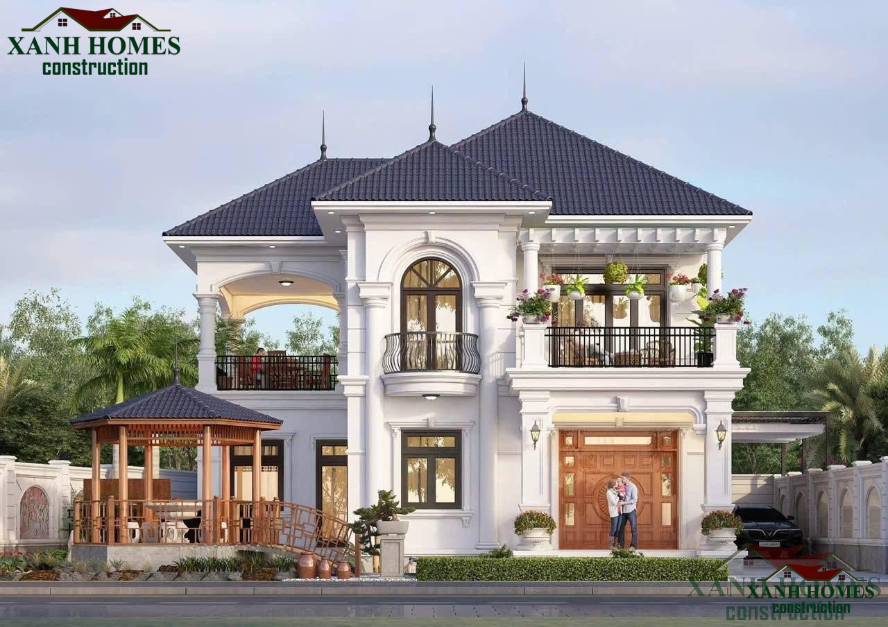 Nhà mái nhật 2 tầng đẹp độc đáo hài hòa thiên nhiên mang nét tinh tế và phong cách riêng biệt