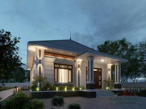 Biệt thự 1 tầng đẹp XanhHomes: Thiết kế hiện đại, sân vườn rộng, phong cách xanh bền vững, nội thất sang trọng, chi phí xây dựng hợp lý và tiện nghi