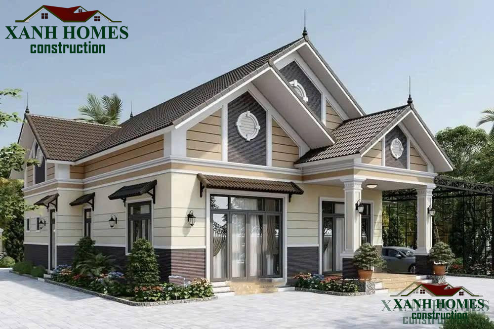 Biệt thự 1 tầng đẹp phong cách hiện đại XanhHomes: thiết kế tiết kiệm, không gian xanh, nội thất tối ưu, sân vườn tiện nghi cho gia đình Việt