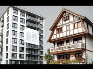 Hình ảnh so sánh chung cư mini và nhà trọ về mặt pháp lý với tài liệu pháp lý