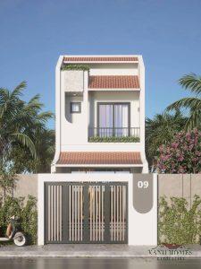 Thiết kế nhà phố 2 tầng hiện đại tại Xanhhomes